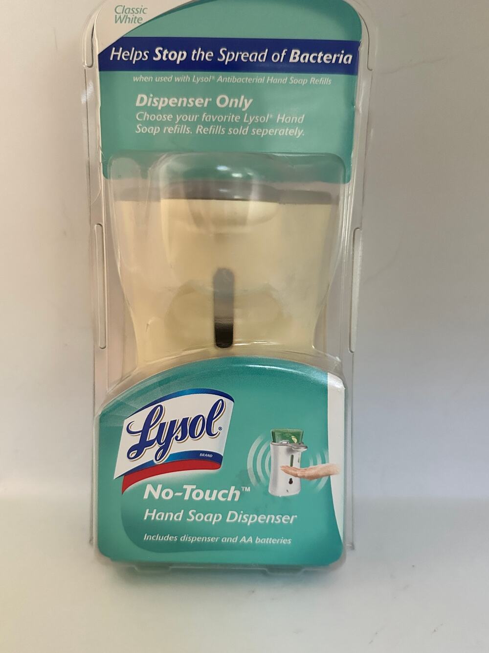 NOS Lysol No-Touch Hand Soap Dispenser; 2011; Dispenser only